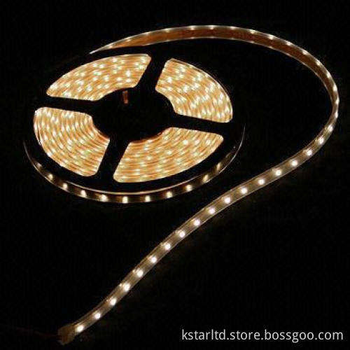 Yellow LED 5050 strip light, waterproof, 60 LED/M, CE and RoHS